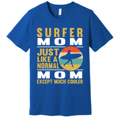 Surfer Mom Windsurfing Mother's Day Surfing Mother Cute Gift Premium T-Shirt