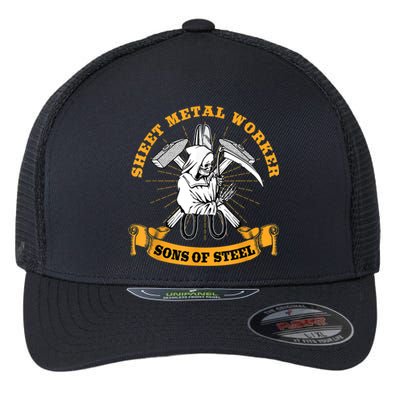 Sheet Metal Worker Funny Sons Of S L Flexfit Unipanel Trucker Cap