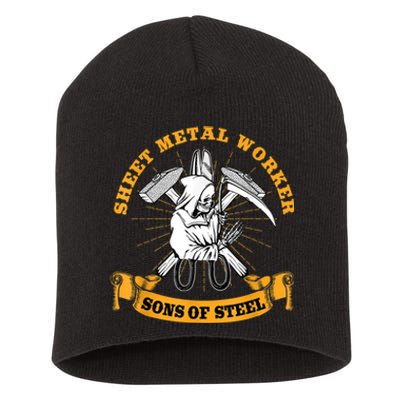 Sheet Metal Worker Funny Sons Of S L Short Acrylic Beanie