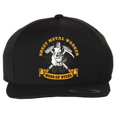 Sheet Metal Worker Funny Sons Of S L Wool Snapback Cap