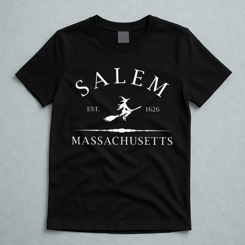 Salem Massachusetts Witch Est 1626 Letter T-Shirt