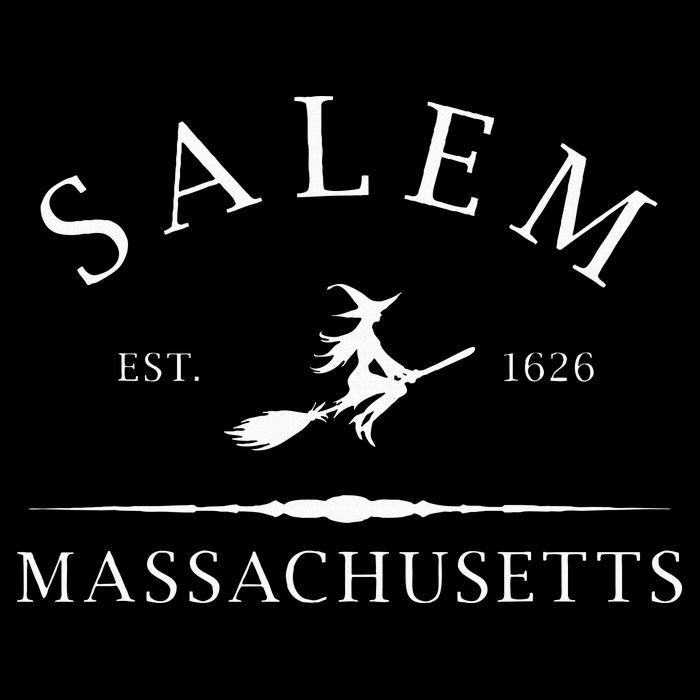Salem Massachusetts Witch Est 1626 Letter Premium T-Shirt