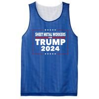 Sheet Metal Workers For Trump 2024 President Republican Gift Mesh Reversible Basketball Jersey Tank