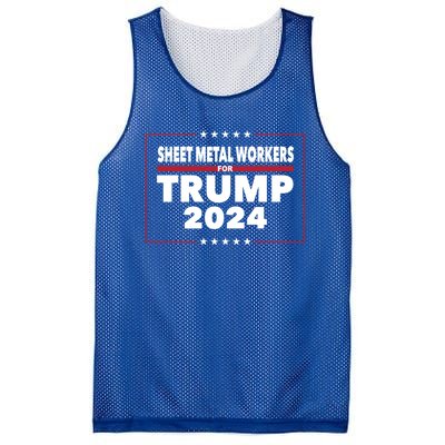 Sheet Metal Workers For Trump 2024 President Republican Gift Mesh Reversible Basketball Jersey Tank