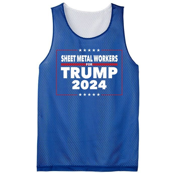 Sheet Metal Workers For Trump 2024 President Republican Gift Mesh Reversible Basketball Jersey Tank