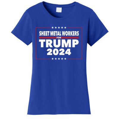 Sheet Metal Workers For Trump 2024 President Republican Gift Women's T-Shirt