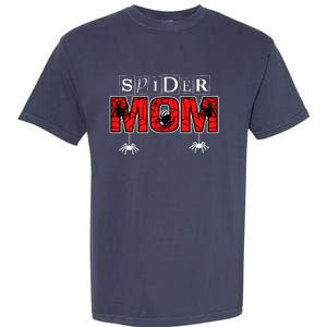 Spider Mom Wo Spider Web Spider Theme Birthday Party Garment-Dyed Heavyweight T-Shirt