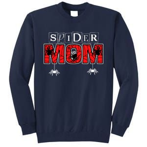 Spider Mom Wo Spider Web Spider Theme Birthday Party Tall Sweatshirt