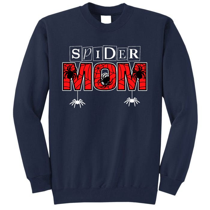 Spider Mom Wo Spider Web Spider Theme Birthday Party Tall Sweatshirt