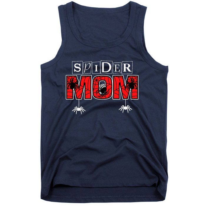 Spider Mom Wo Spider Web Spider Theme Birthday Party Tank Top