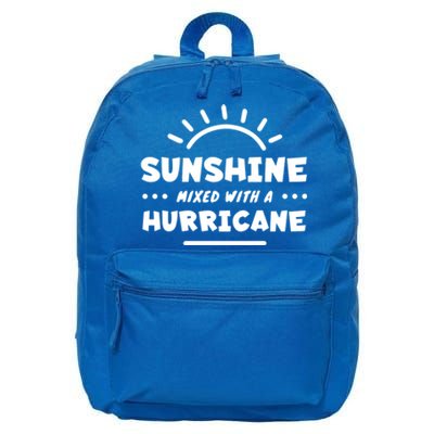 Sunshine Mixed With A Hurricane Gift 16 in Basic Backpack