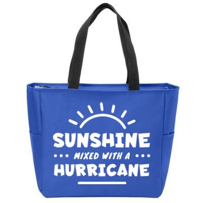 Sunshine Mixed With A Hurricane Gift Zip Tote Bag