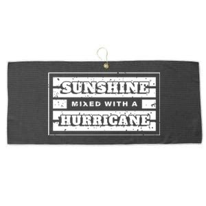 Sunshine Mixed With A Hurricane Cute Gift Large Microfiber Waffle Golf Towel