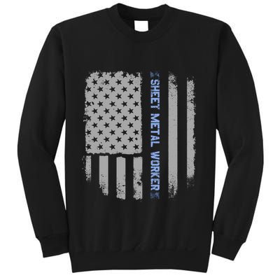 Sheet Metal Workers Us Flag Sweatshirt