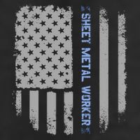 Sheet Metal Workers Us Flag 11oz C Handle Ceramic Mug