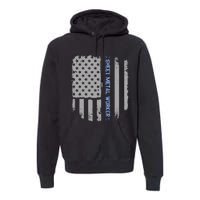 Sheet Metal Workers Us Flag Premium Hoodie