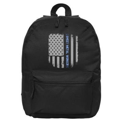 Sheet Metal Workers Us Flag 16 in Basic Backpack