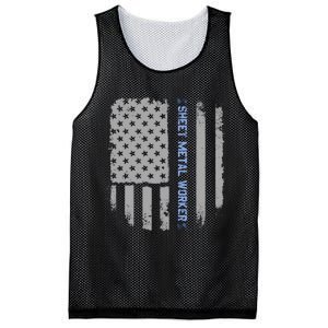 Sheet Metal Workers Us Flag Mesh Reversible Basketball Jersey Tank