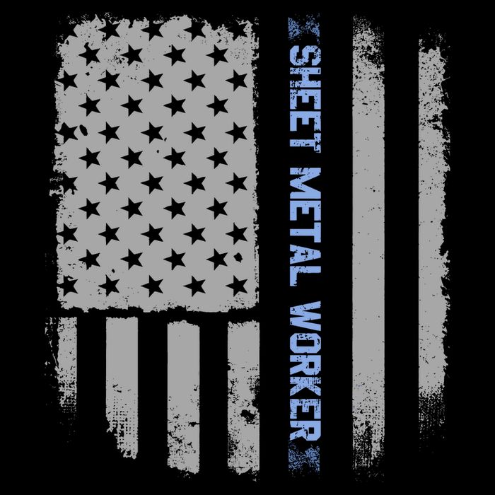 Sheet Metal Workers Us Flag Magnet