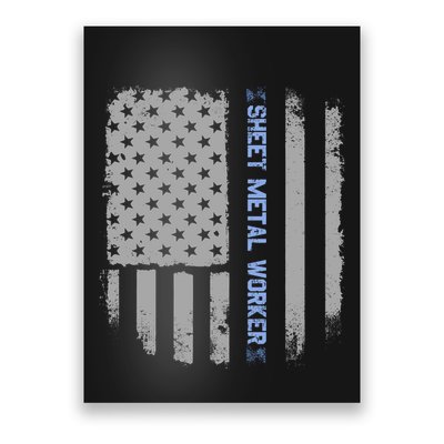 Sheet Metal Workers Us Flag Poster
