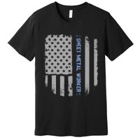 Sheet Metal Workers Us Flag Premium T-Shirt