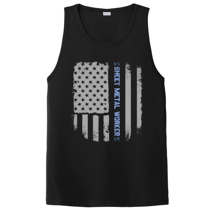 Sheet Metal Workers Us Flag PosiCharge Competitor Tank