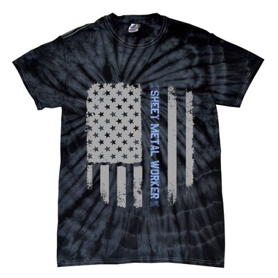 Sheet Metal Workers Us Flag Tie-Dye T-Shirt