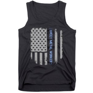 Sheet Metal Workers Us Flag Tank Top