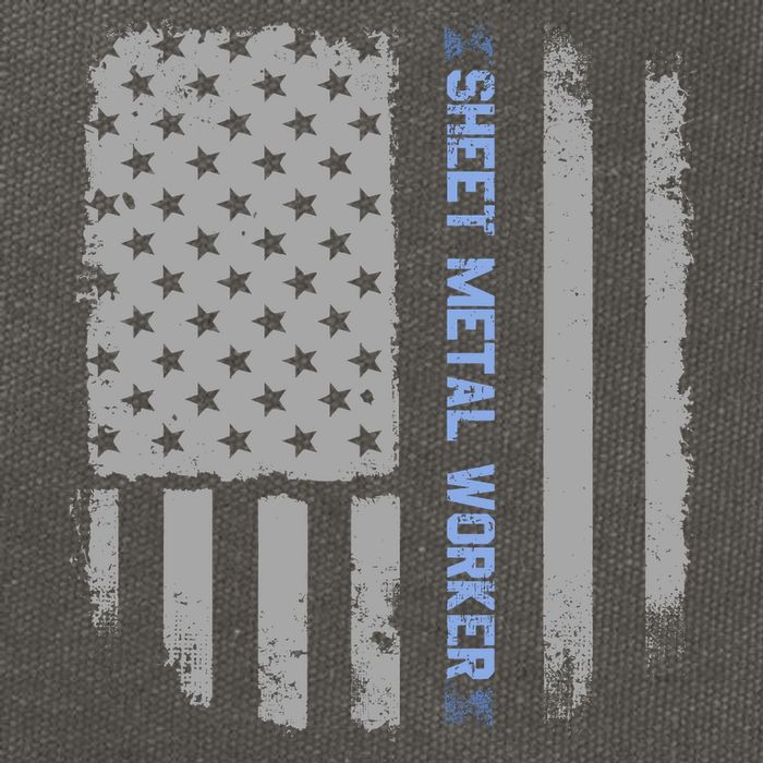 Sheet Metal Workers Us Flag Cotton Canvas Backpack