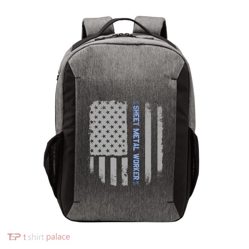 Sheet Metal Workers Us Flag Vector Backpack