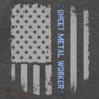 Sheet Metal Workers Us Flag Vector Backpack