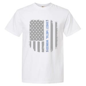 Sheet Metal Workers Us Flag Garment-Dyed Heavyweight T-Shirt