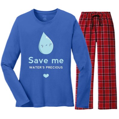 Save Me Water's Precious Gift Women's Long Sleeve Flannel Pajama Set 