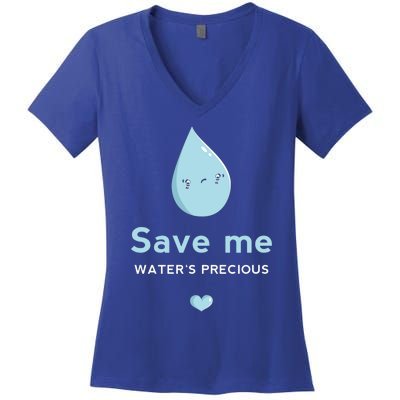 Save Me Water's Precious Gift Women's V-Neck T-Shirt