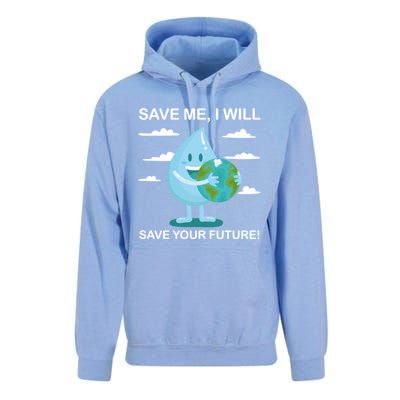 Save Me Will Save Your Future Conserve Water Advocate Gift Unisex Surf Hoodie