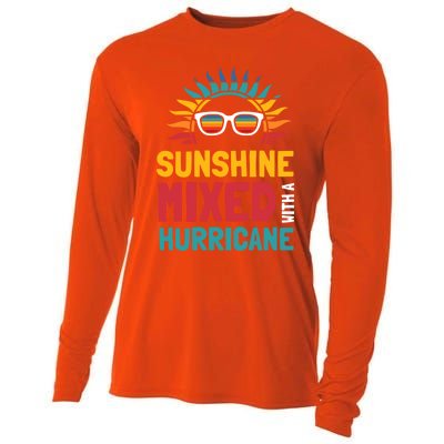 Sunshine Mixed With A Hurricane Gift Cooling Performance Long Sleeve Crew