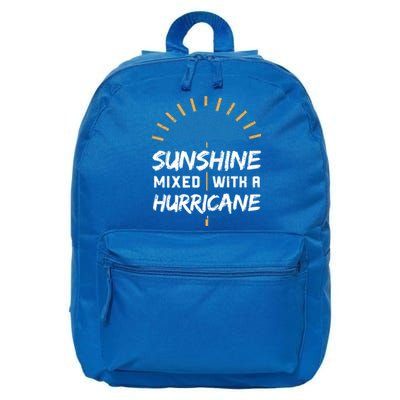 Sunshine Mixed With A Hurricane Gift 16 in Basic Backpack