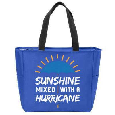 Sunshine Mixed With A Hurricane Gift Zip Tote Bag