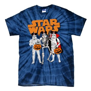 Star Movie Wars Stormtrooper Skeleton Halloween Funny Tie-Dye T-Shirt