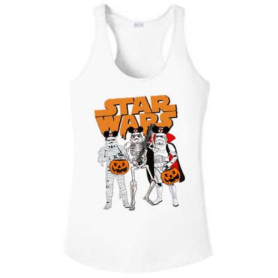 Star Movie Wars Stormtrooper Skeleton Halloween Funny Ladies PosiCharge Competitor Racerback Tank