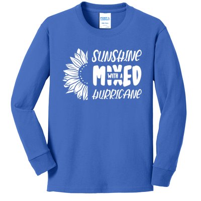 Sunshine Mixed With A Hurricane Gift Kids Long Sleeve Shirt