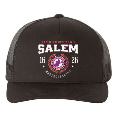 Salem Massachusetts Witch Tourist Souvenir Halloween Yupoong Adult 5-Panel Trucker Hat