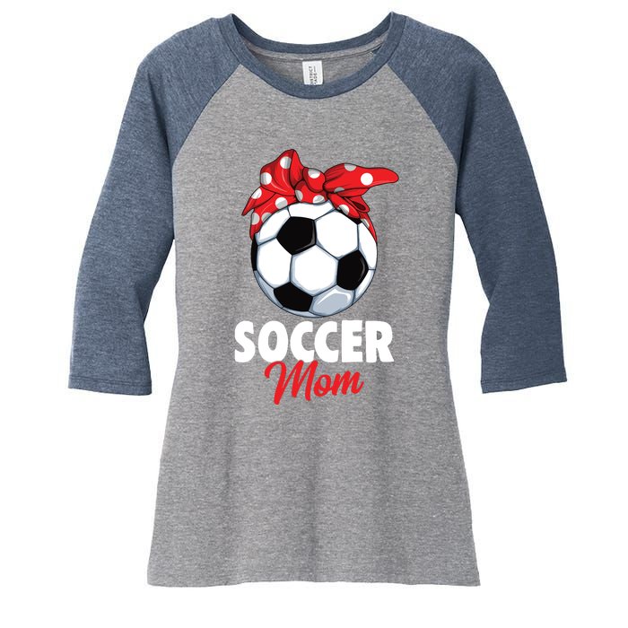 Soccer Mom Women Women's Tri-Blend 3/4-Sleeve Raglan Shirt