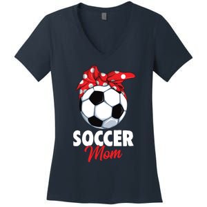 Soccer Mom Women Women's V-Neck T-Shirt