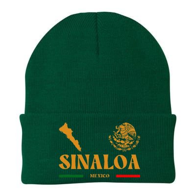 Sinaloa Mexico With Mexican Emblem Sinaloa Knit Cap Winter Beanie