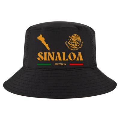 Sinaloa Mexico With Mexican Emblem Sinaloa Cool Comfort Performance Bucket Hat