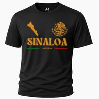 Sinaloa Mexico With Mexican Emblem Sinaloa Cooling Performance Crew T-Shirt