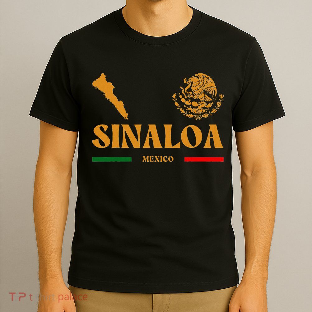 Sinaloa Mexico With Mexican Emblem Sinaloa T-Shirt