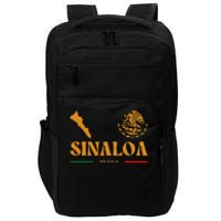 Sinaloa Mexico With Mexican Emblem Sinaloa Impact Tech Backpack