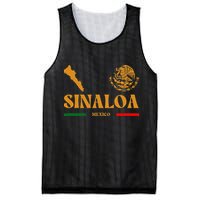 Sinaloa Mexico With Mexican Emblem Sinaloa Mesh Reversible Basketball Jersey Tank
